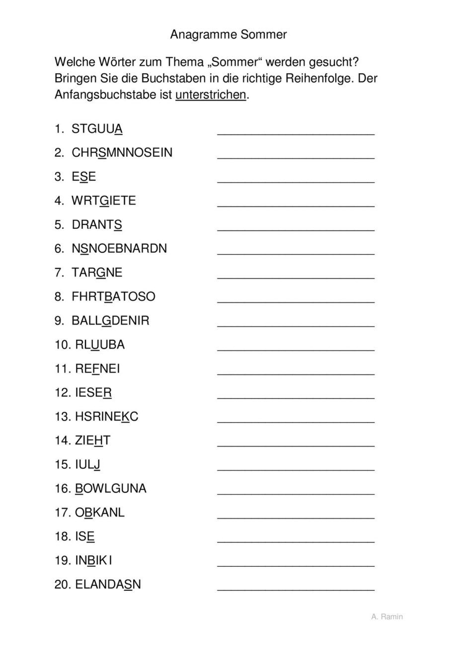 Gedächtnistraining übungen Für Kinder Zum Ausdrucken