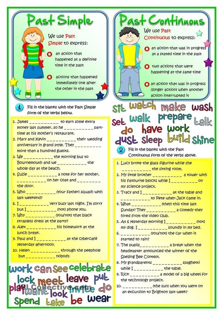 übungen Past Simple Past Continuous Zum Ausdrucken