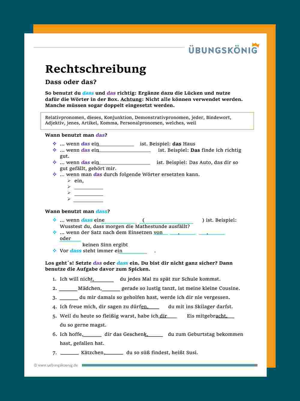 Realschule übungen Ausdrucken