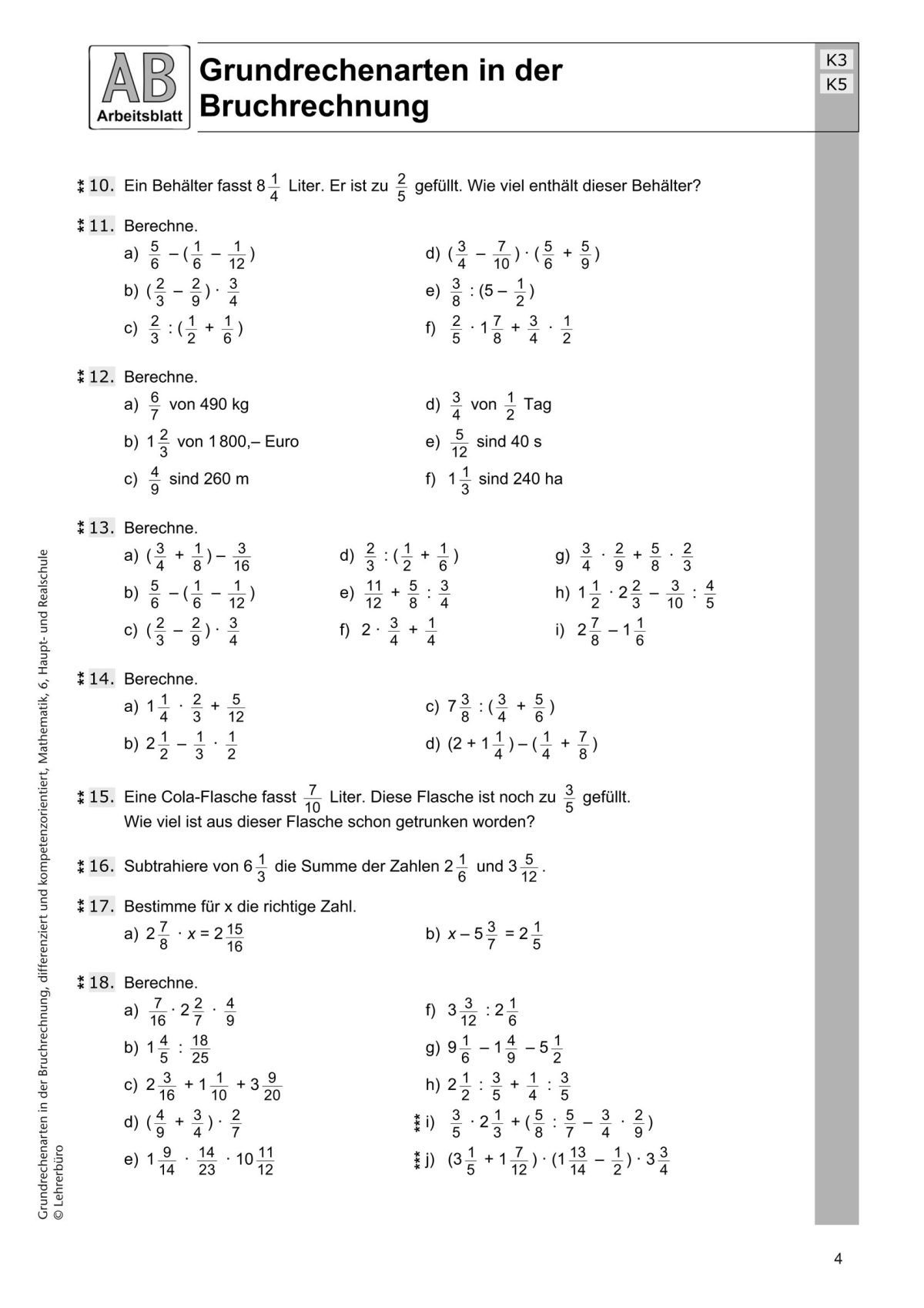Mathe übungen Mit Lösungen Zum Ausdrucken Klasse 11
