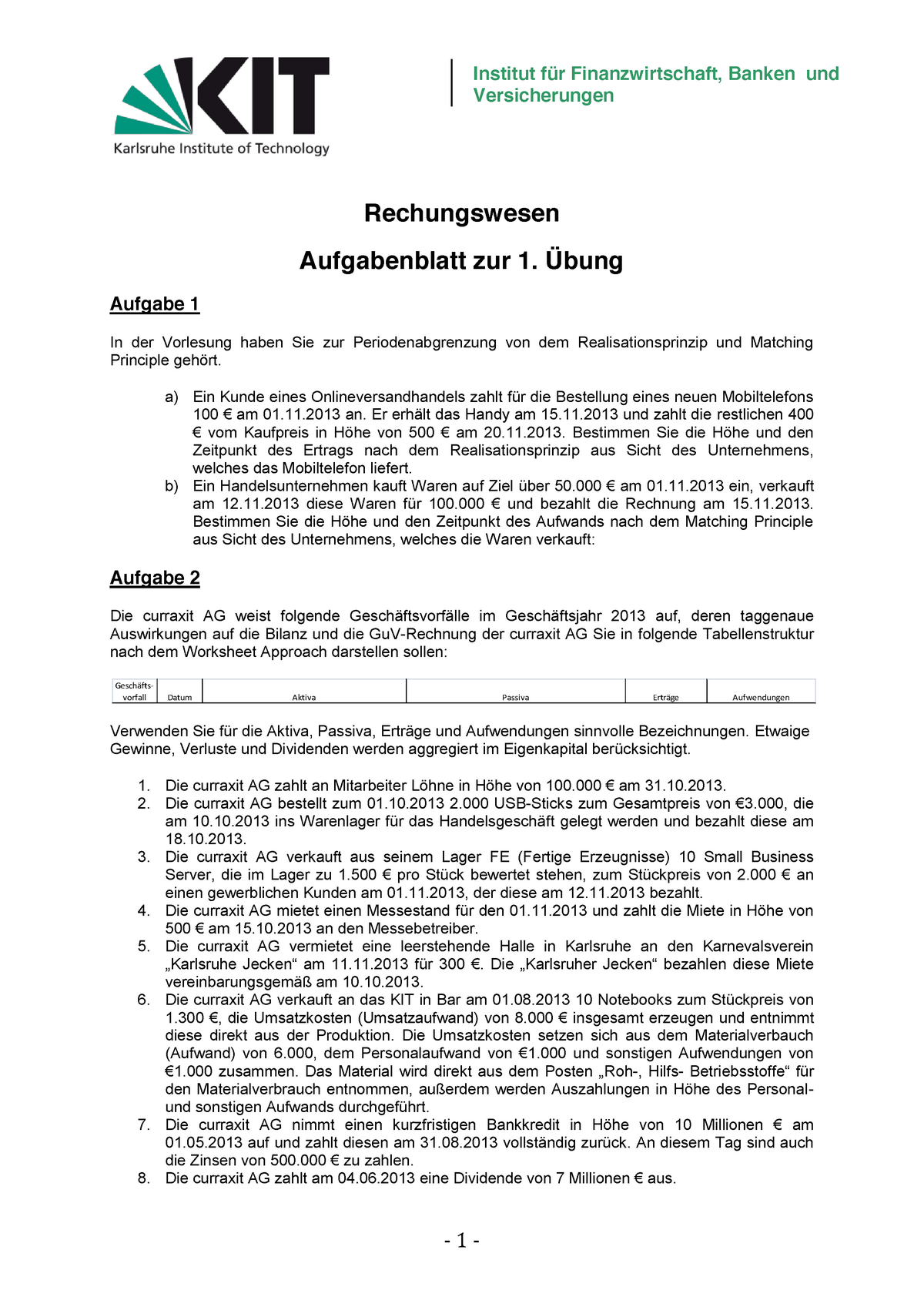 Rechnungswesen übungen Zum Ausdrucken Anlagenkauf