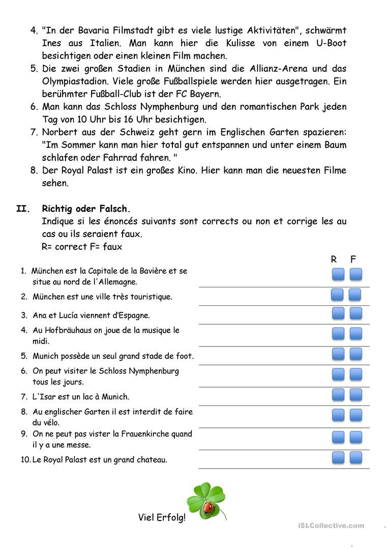 Leseverstehen Englisch Klasse 10 übungen Ausdrucken