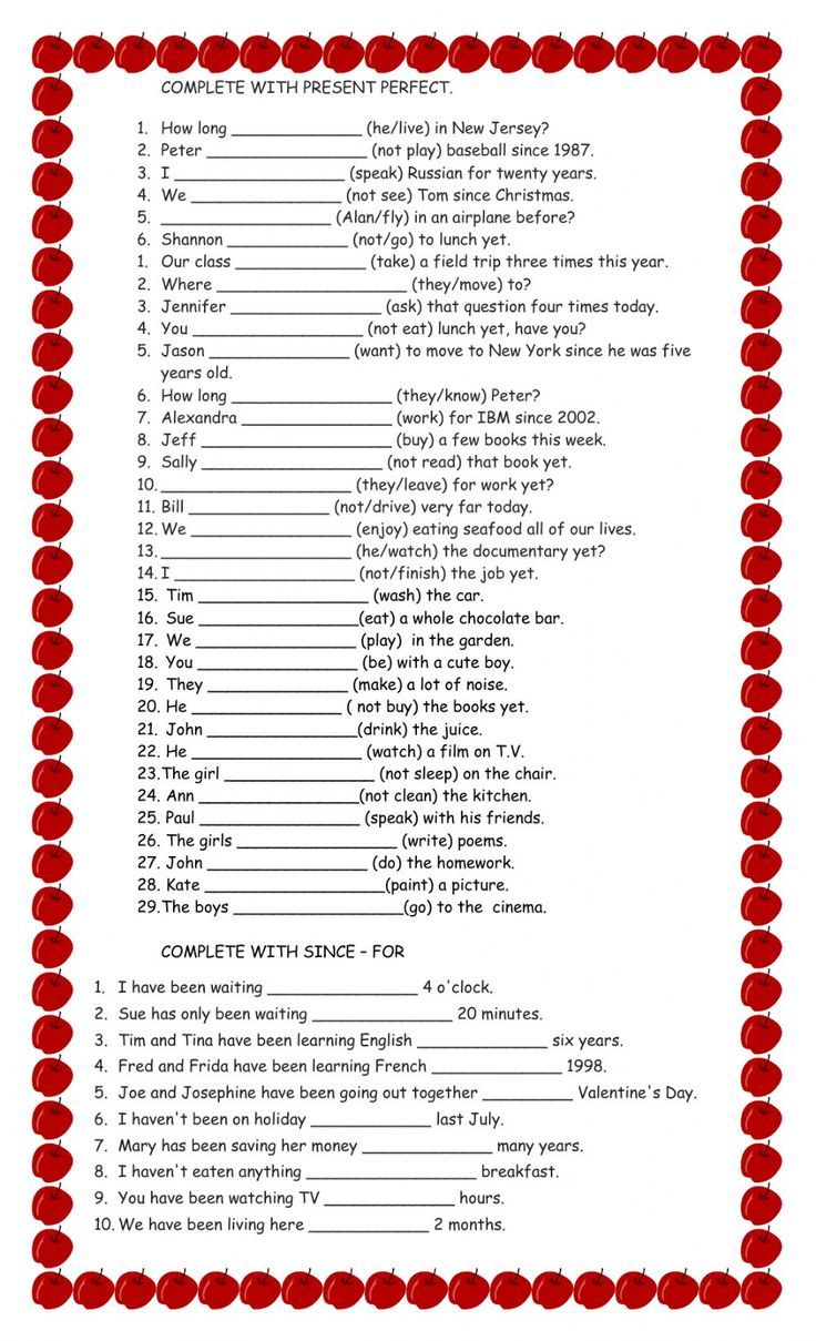 Present Perfect übungen Klasse 7 Zum Ausdrucken