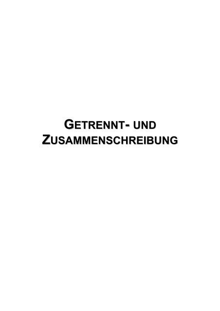 Getrennt Und Zusammenschreibung übungen Zum Ausdrucken