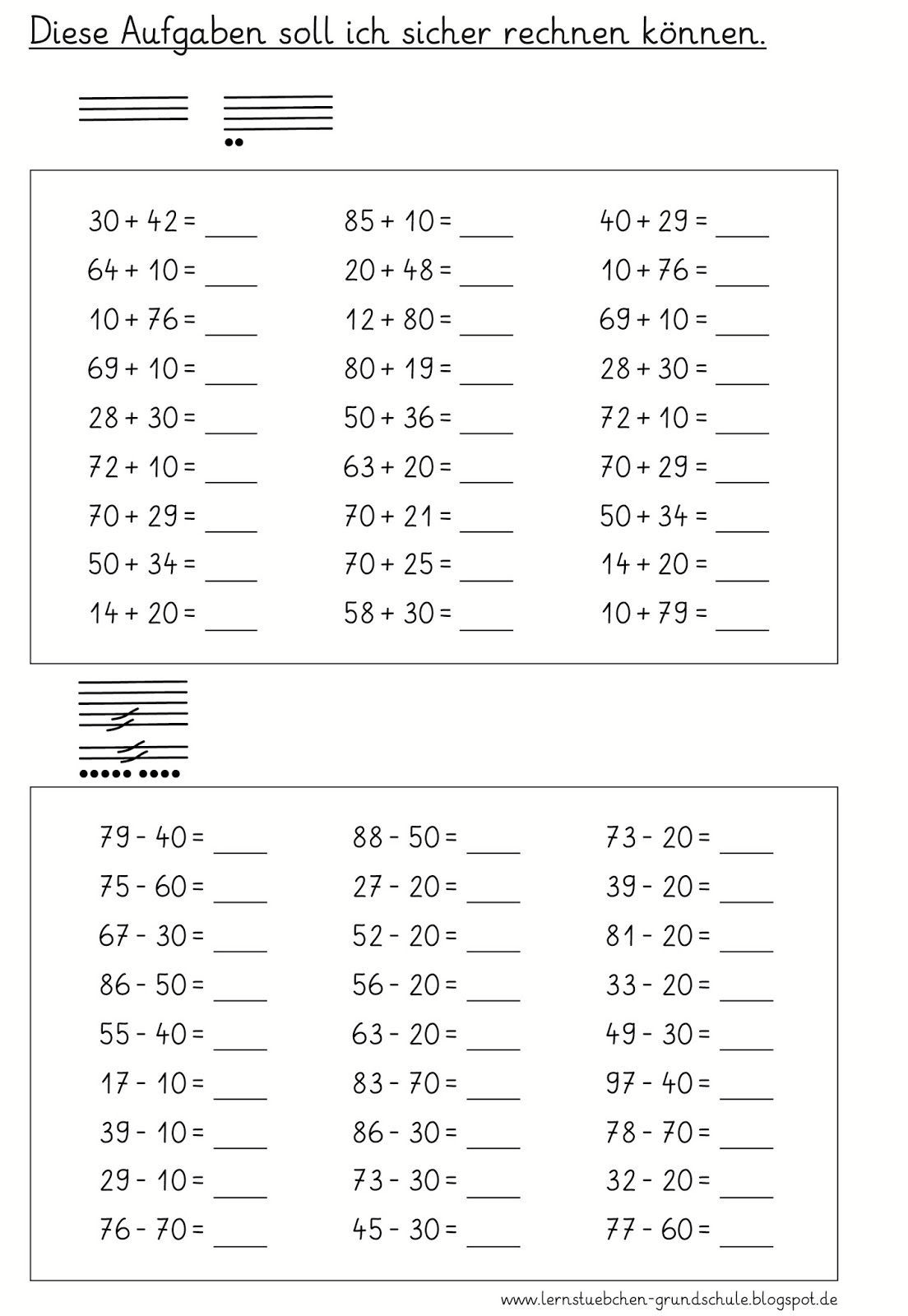 übungen Für Mathe Klasse 4 Kostenfrei Zum Ausdrucken