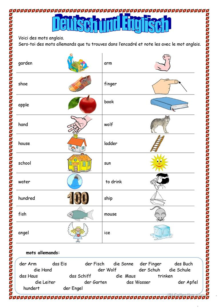Englisch Lernen Für Anfänger übungen Zum Ausdrucken