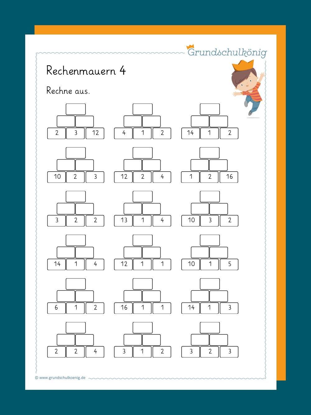 Zerlegemauern übungen Ausdrucken