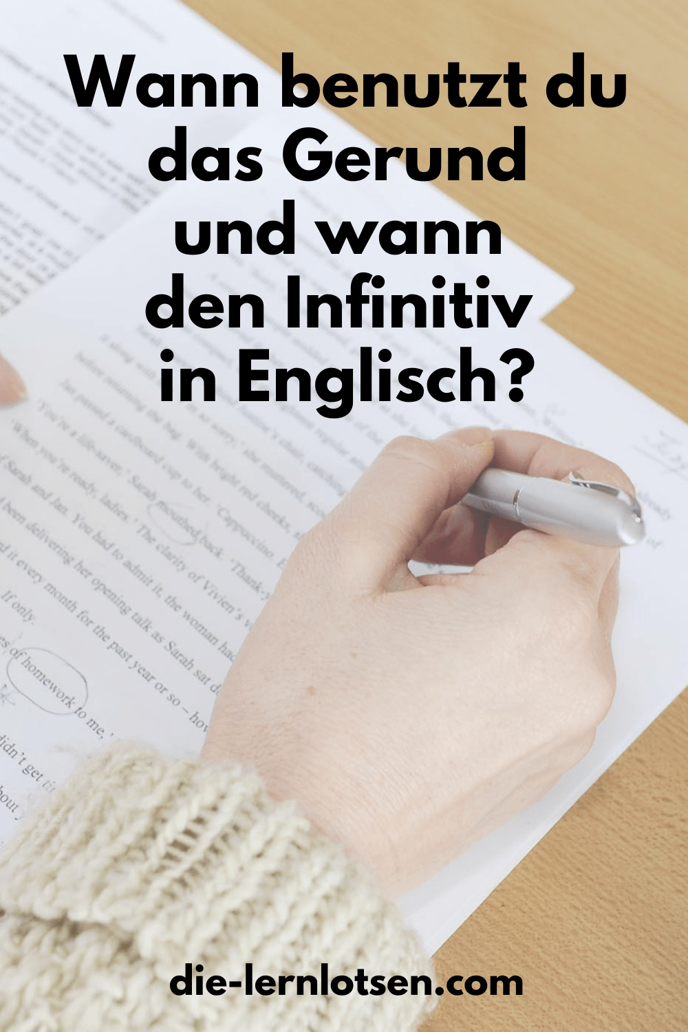 übungen Gerund Oder Infinitiv Ausdrucken