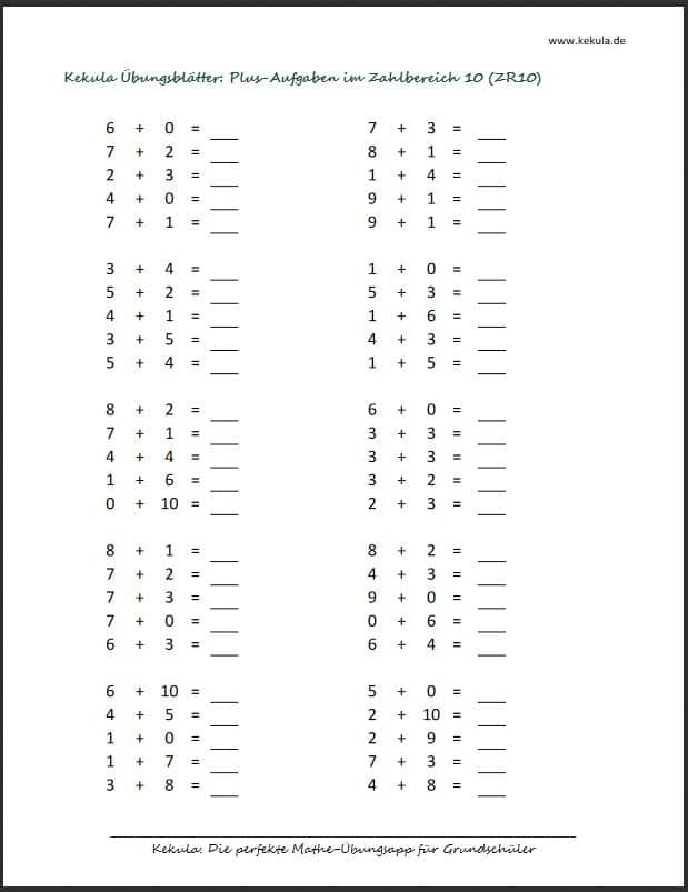 Mathe 3. Klasse übungen Zum Ausdrucken