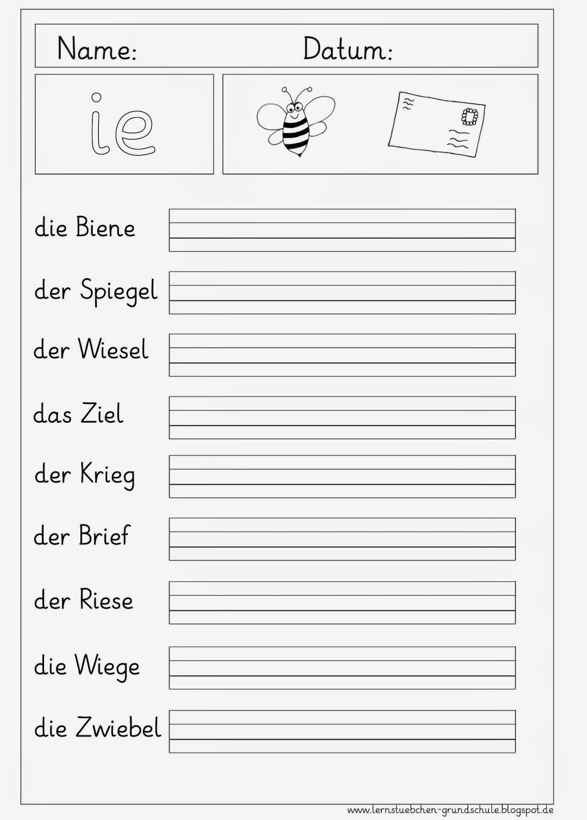 Druckschrift Schreibheft übungen Zum Ausdrucken