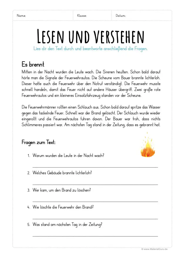 Deutsch übungen 4. Klasse Zum Ausdrucken