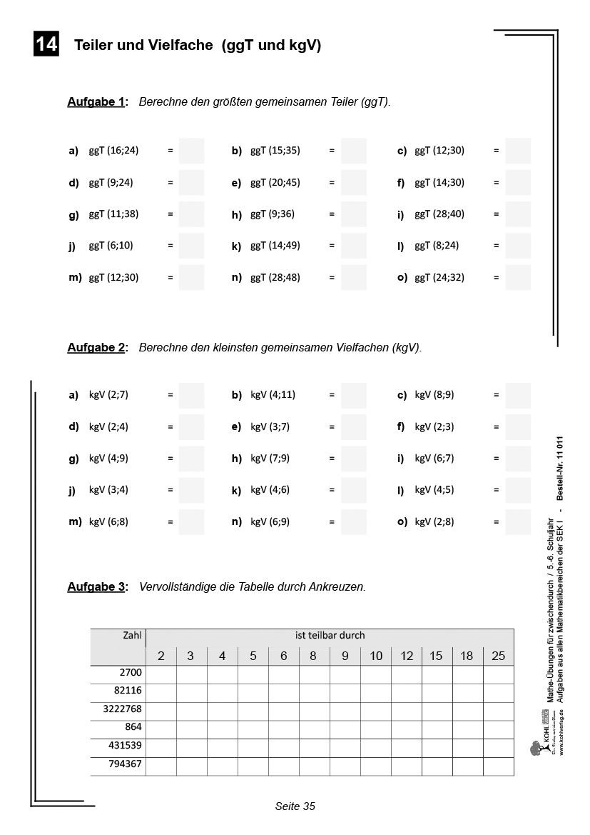 Mathematik übungen 2 Klasse Hauptschule Kostenlos Ausdrucken