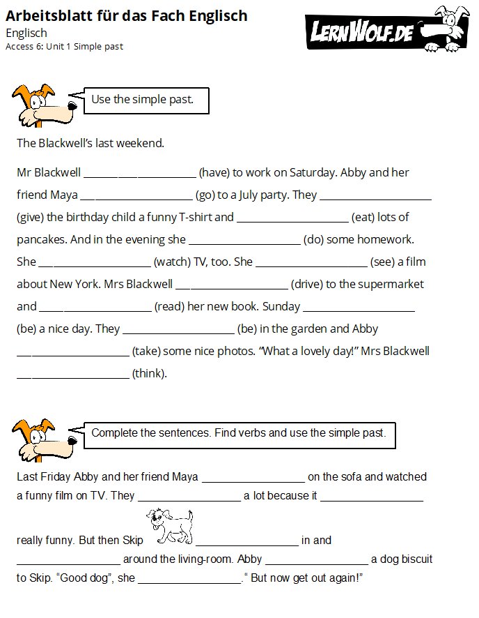 Englisch übungen Gymnasium Present Perfect Oder Simple Past Zum Ausdrucken