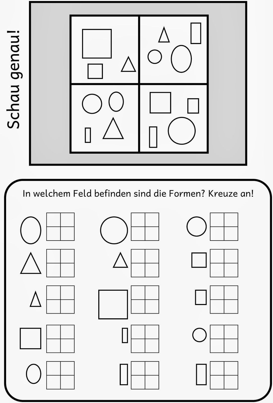 Merkfähigkeit übungen Zum Ausdrucken