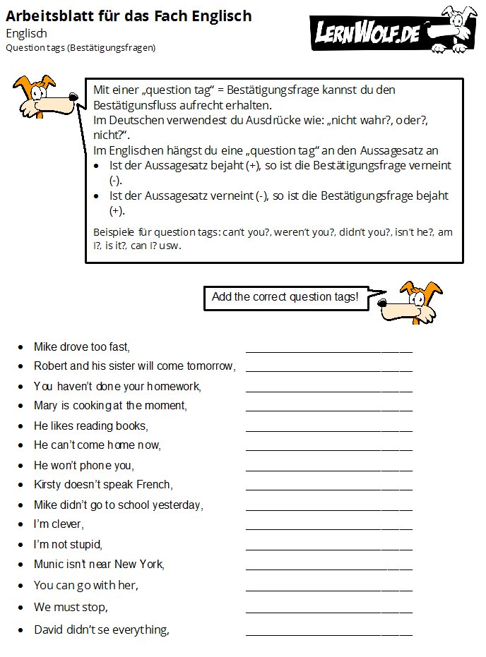 Englisch Arbeitsblätter Have To übungen Zum Ausdrucken