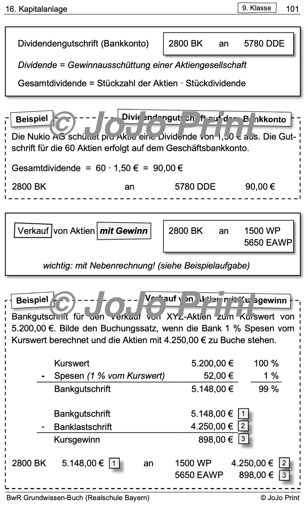 Buchungssätze Bwr übungen 7 Klasse Realschule Kostenlos Ausdrucken