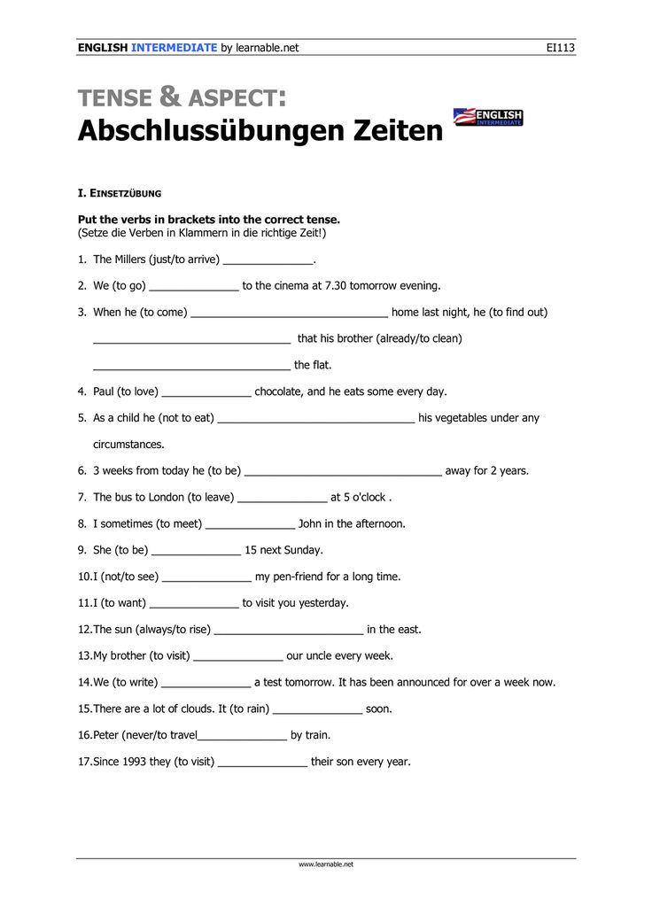 Englisch übungen Zum Ausdrucken 10 Klasse