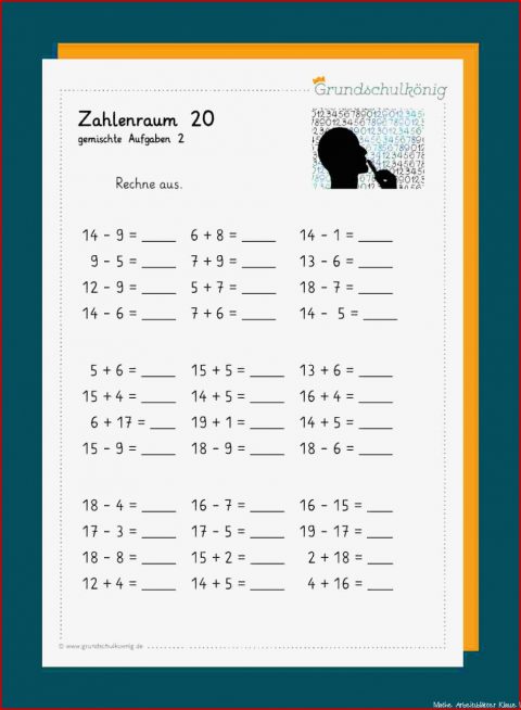Blitzrechnen übungen 1 Klasse Ausdrucken